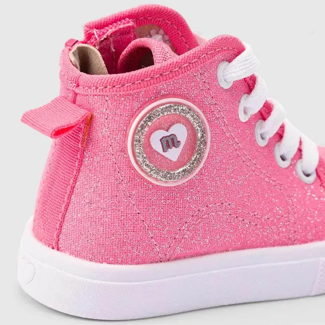 Tênis Infantil Molekinha Bebê Casual Glitter Rosa