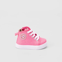Tênis Infantil Molekinha Bebê Casual Glitter Rosa