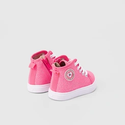 Tênis Infantil Molekinha Bebê Casual Glitter Rosa
