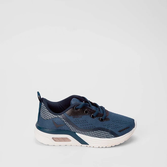 Tênis Vertus Infantil Jogging Grid Marinho