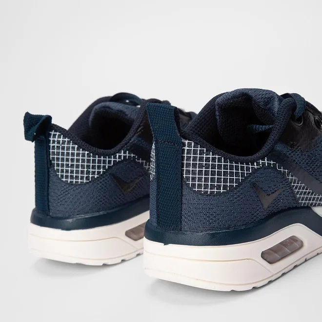 Tênis Vertus Infantil Jogging Grid Marinho