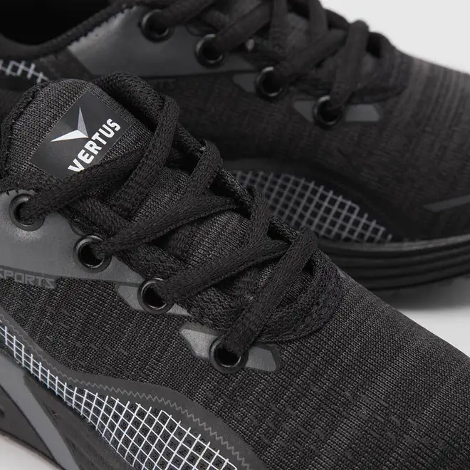 Tênis Infantil Vertus Jogging Detalhe Square Preto