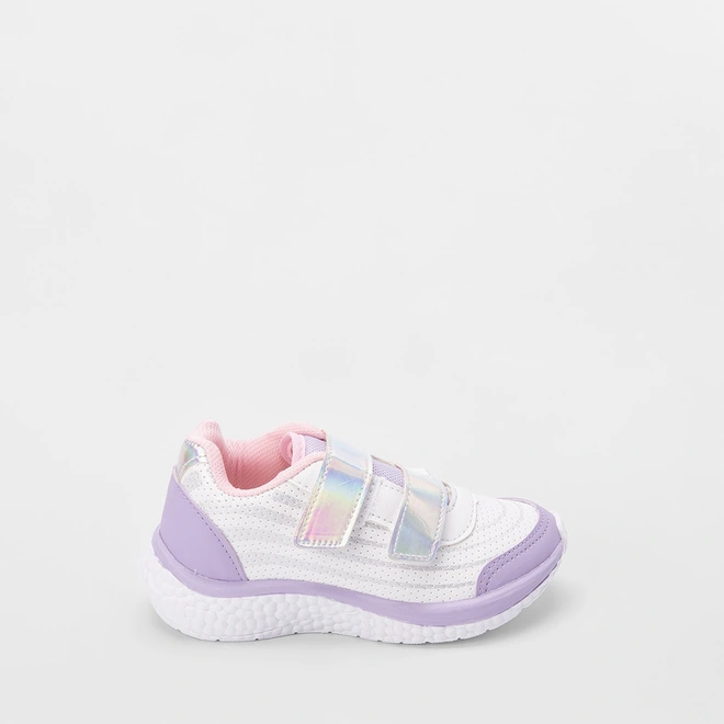 Tênis Infantil Gabrielinha Jogging Lilás & Branco