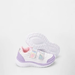 Tênis Infantil Gabrielinha Jogging Lilás & Branco