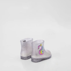 Galocha Infantil Charmosinha Chic Glitter Unicornio Prata