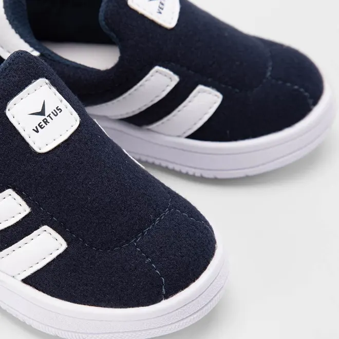 Tênis Bebê Vertus Slip On Recortes Marinho