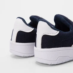 Tênis Bebê Vertus Slip On Recortes Marinho