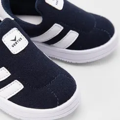 Tênis Bebê Vertus Slip On Recortes Marinho