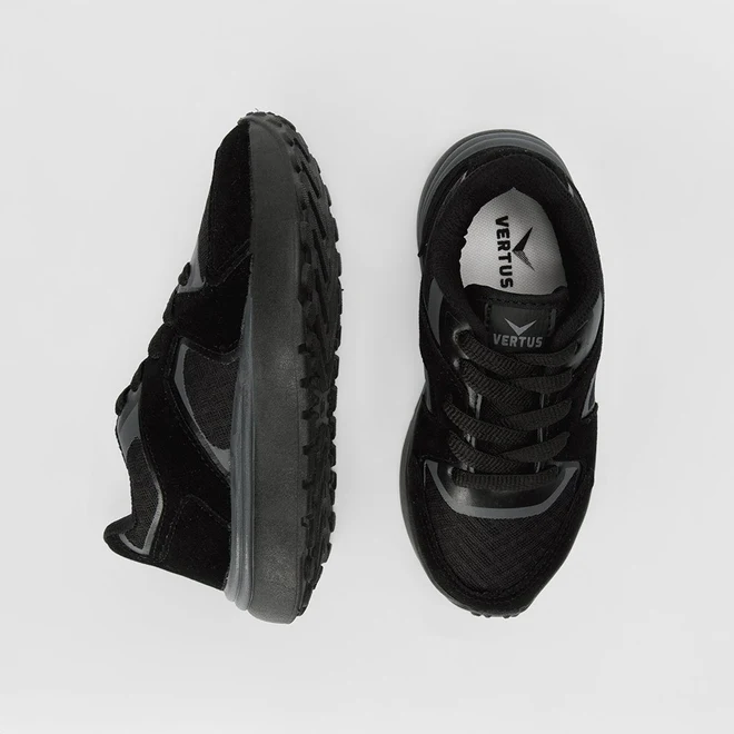 Tênis Infantil Vertus Casual Detalhe Nobuck Preto