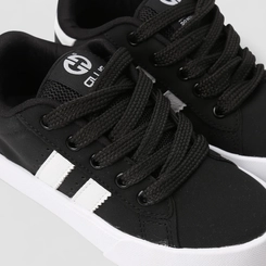 Tênis Casual Infantil Ollie Originals Preto E Branco