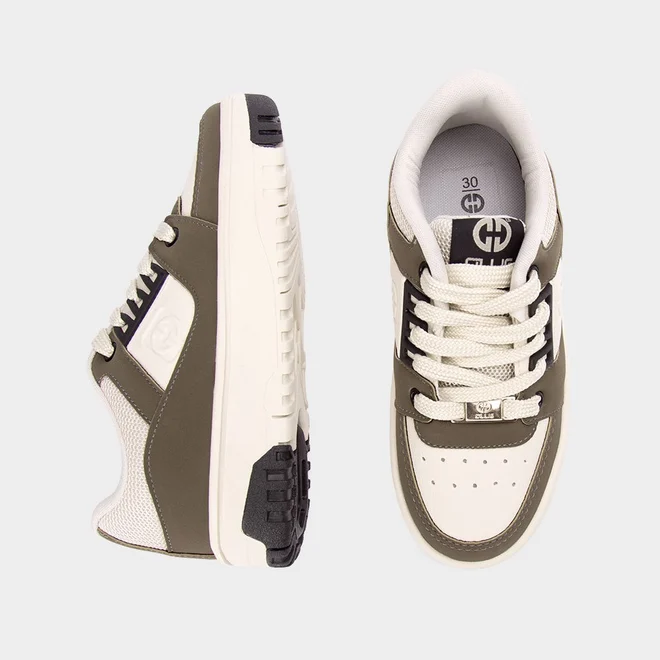 Tênis Casual Infantil Ollie Originals Rocky Verde Oliva