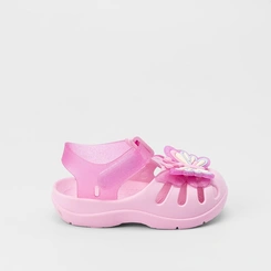Sandália Bebê Gabrielinha Detalhe Borboleta Glitter Rosa