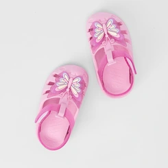 Sandália Bebê Gabrielinha Detalhe Borboleta Glitter Rosa