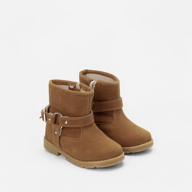 Bota Montaria Bebê Gabrielinha Detalhe Fivela Caramelo