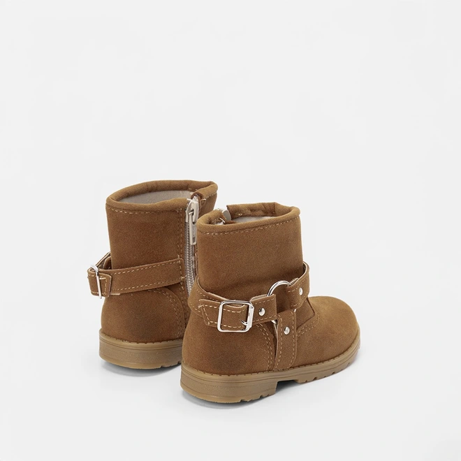 Bota Montaria Bebê Gabrielinha Detalhe Fivela Caramelo