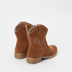 Bota Infantil Gabrielinha Country Camurça Marrom