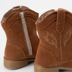 Bota Infantil Gabrielinha Country Camurça Marrom