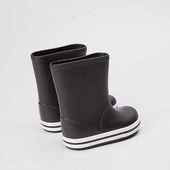 Galocha Infantil Vertus Solado Branco & Preto