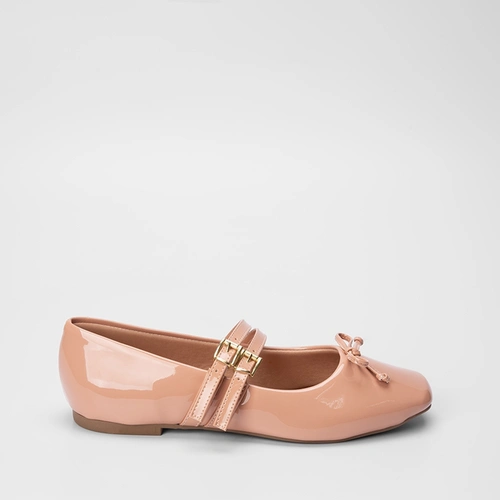 Sapatilha Boneca Gabriela Detalhe Laço Nude