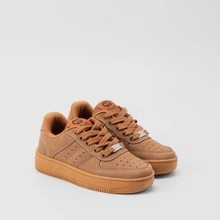 Tênis Casual Infantil Ollie Originals Kings Nobuck Caramelo