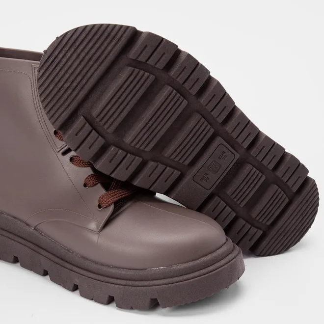 Bota Coturno Infantil Gabrielinha Tratorada Recorte Marrom