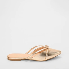 Mule Gabriela Detalhe Laço Dourado