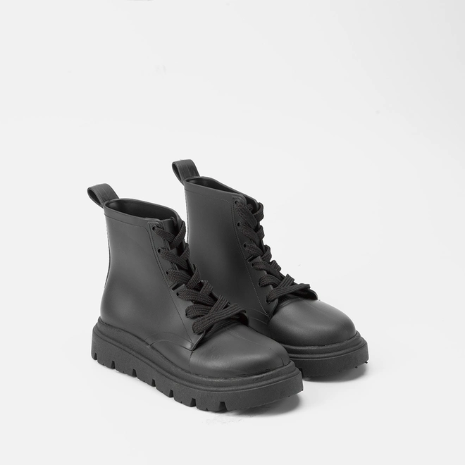 Bota Coturno Infantil Gabrielinha Tratorada Preto