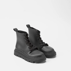 Bota Coturno Infantil Gabrielinha Tratorada Preto