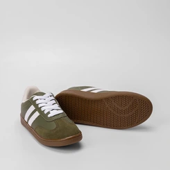 Tênis Infantil Vertus Casual Detalhe Recorte Nobuck Verde