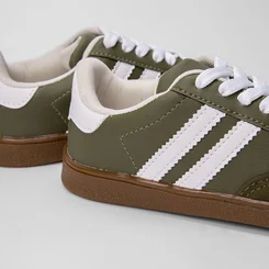 Tênis Infantil Vertus Casual Detalhe Recorte Nobuck Verde