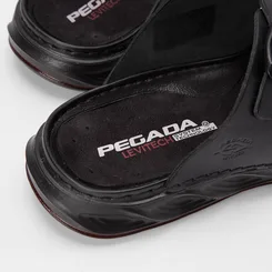 Papete Masculina Pegada Tira Fivela Couro Preto
