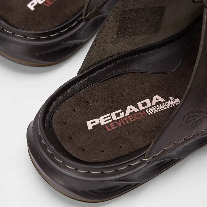 Papete Masculina Pegada Tira Fivela Couro Marrom