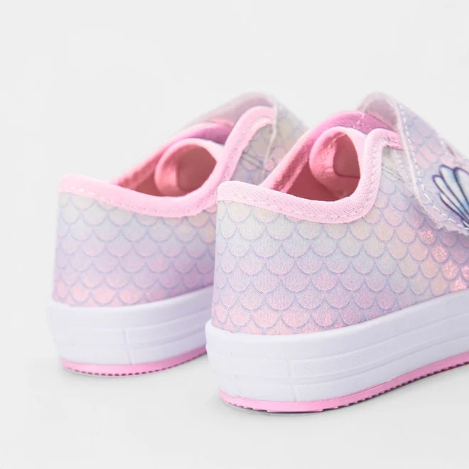 Tênis Bebê Gabrielinha Contato Concha Glitter Rosa