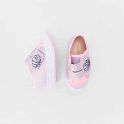 Tênis Bebê Gabrielinha Contato Concha Glitter Rosa