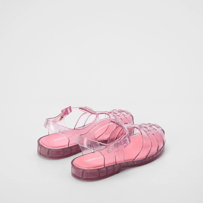 Sandália Aranha Infantil Gabrielinha Glitter Rosa