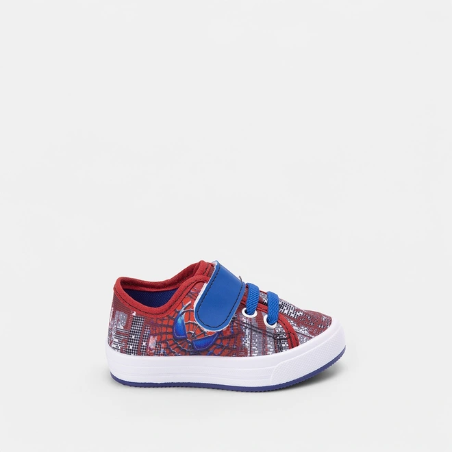 Tênis Casual Bebê Vertus Aranha Vermelho & Azul