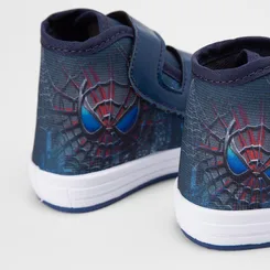 Tênis Casual Bebê Vertus Aranha Tiras Contato Azul