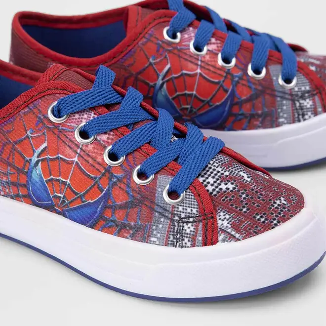 Tênis Casual Infantil Vertus Aranha Vermelho & Azul