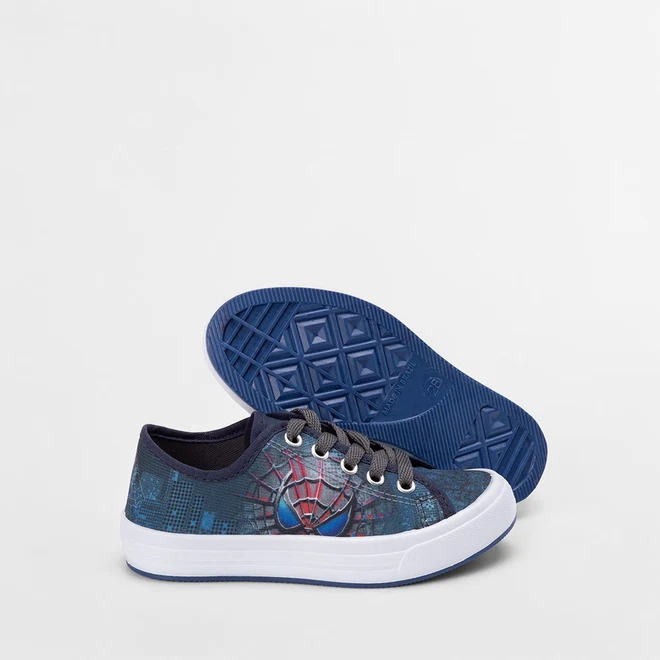Tênis Infantil Vertus Casual Spider Man Azul