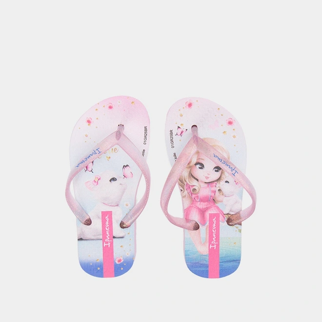Chinelo Infantil Ipanema Jolie Amores Glitter Rosa