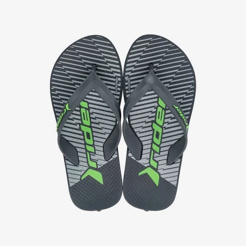 Chinelo Infantil Rider Feel Urban Cinza & Verde