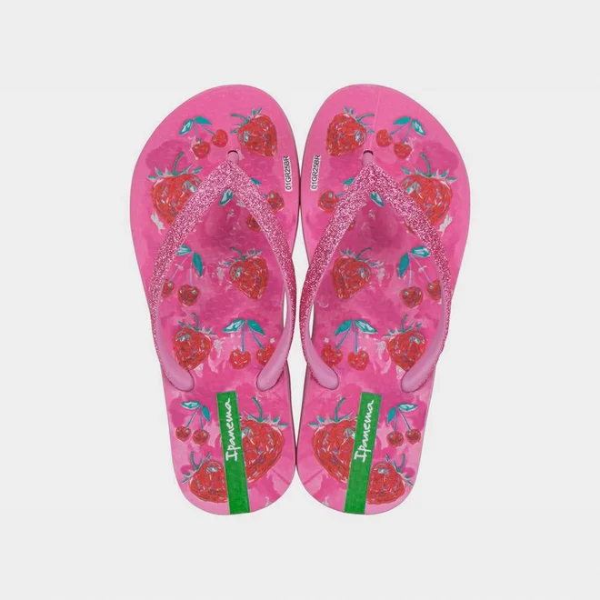 Chinelo Infantil Ipanema Garden Shine Rosa