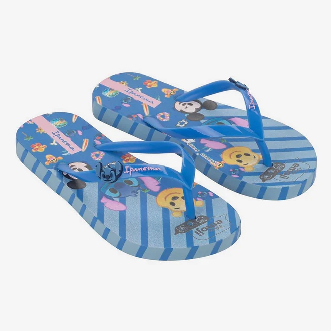 Chinelo Infantil Ipanema Disney Emoji Azul