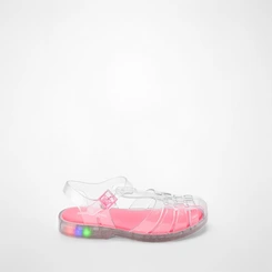 Sandália Aranha Infantil Gabrielinha Glitter Prata & Rosa