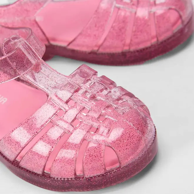 Sandália Aranha Bebê Gabrielinha Glitter Rosa