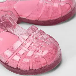 Sandália Aranha Bebê Gabrielinha Glitter Rosa