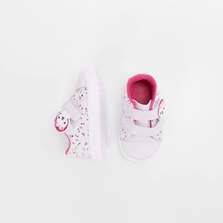 Tênis Casual Bebê Gabrielinha Diversos Gatinhos Branco & Rosa