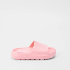 Chinelo Slide Infantil Molekinha Flatform Texturizado Rosa