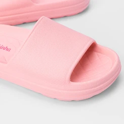 Chinelo Slide Infantil Molekinha Flatform Texturizado Rosa