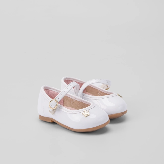 Sapatilha Boneca Infantil Molekinha Bebê Branco